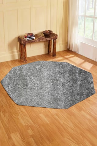 Hand Tufted Solid Octagon Rug 