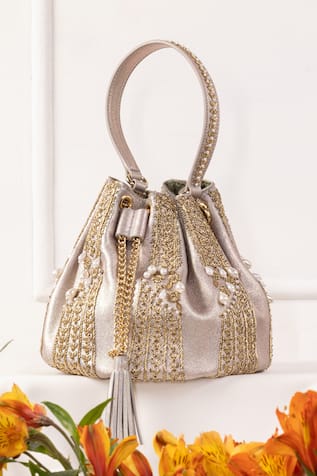 Naaz Cutdana Embellished Potli Bag 