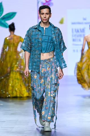 Mahima Mahajan Neil Botanic Bloom Print Pocket Pant 