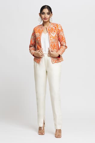 Gopi Vaid Saba Floral Embroidered Blazer 