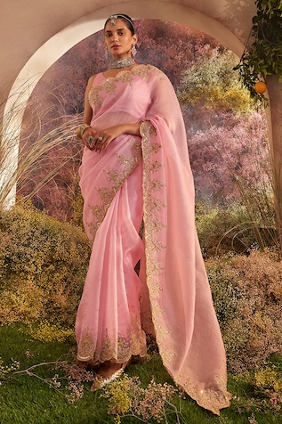 Shriya Saran's Impeccable Saree Blouse Designs Festive Seasons