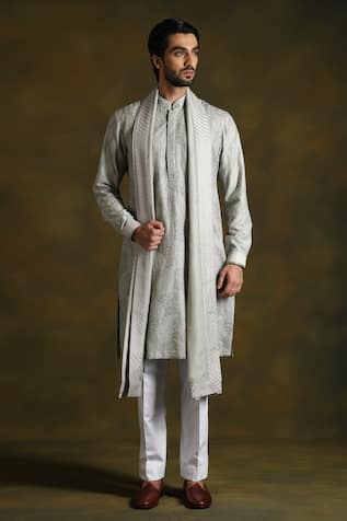 Punit Arora Vine Embroidered Kurta Trouser Set 