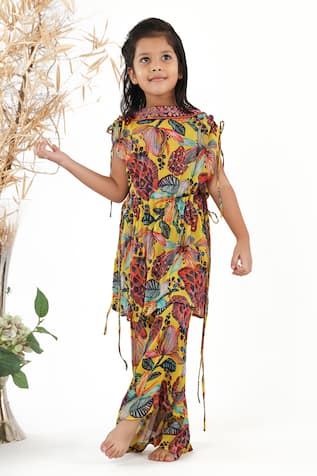 LA Dee DA Floral Print Kurti & Palazzo Set 