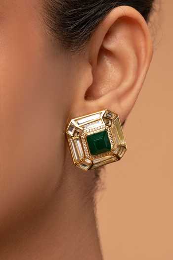 Isharya Fiesta Hydro Stone Embellished Studs 