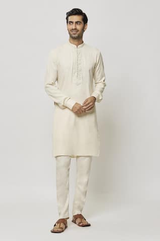 Samyukta Singhania Thread Work Placket Kurta 