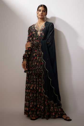 Nadima Saqib Zardosi Work Kurta Sharara Set 