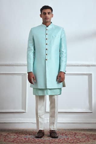 TAJIRI Finezza Longline Coat & Kurta Set 