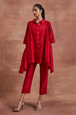 Sue Mue Iksha Panelled Shirt & Pant Set 