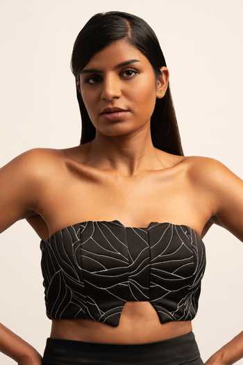Siddhant Agrawal Alchemy Thread Embroidered Bustier 
