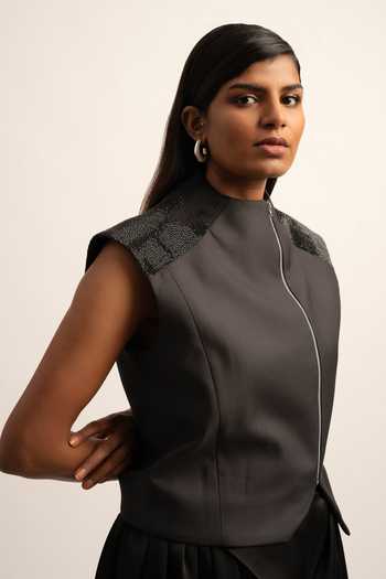 Siddhant Agrawal Seraphic Symphony Sleeveless Jacket 