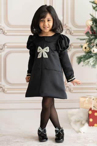 Wednesday Crystal Bow Embellished Dress 