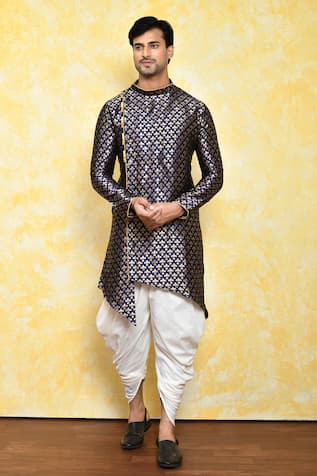 Floral Motifs Print Kurta & Dhoti Pant Set 