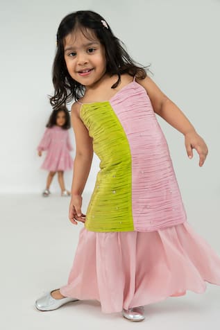 Two Tone Kurta With Sharara 