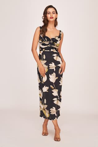 House of Varada Edelweiss Fleur Print Dress 