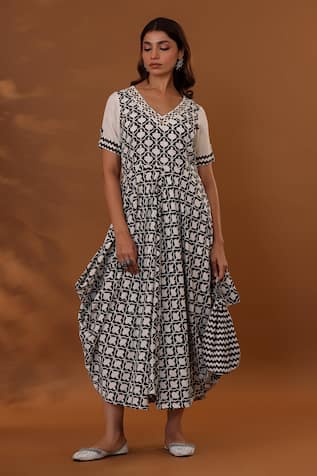 Handblock Print Dress 