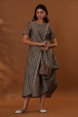 The Home Affair Handpainted Floral Dress 