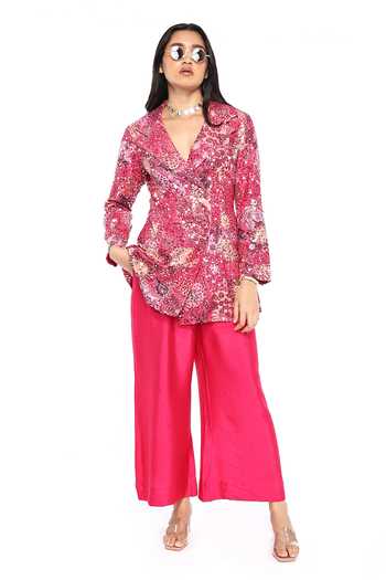 Komal Shah Sequin Embroidered Jacket & Pant Set 
