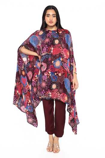 Komal Shah Printed Asymmetric Tunic & Pant Set 