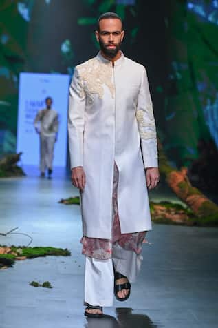 Varun Bahl Hand Embroidered Sherwani Trouser Set 