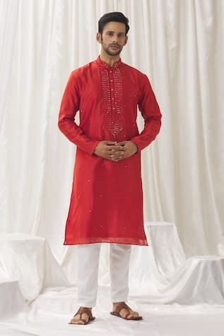 Alaya Advani Mirrorwork Embellished Kurta With Pant 