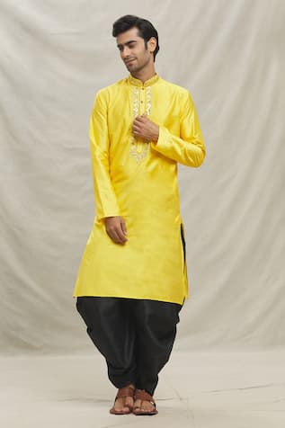 Sequin Embellished Kurta With Dhoti Pant 
