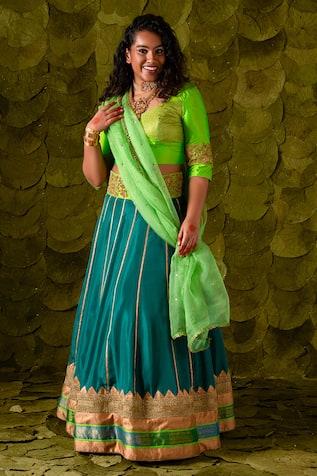 Latha Puttanna Akka Hand Embroidered Lehenga Set 