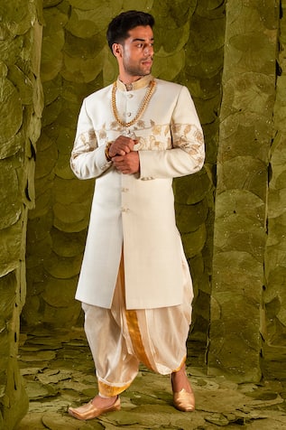 Latha Puttanna Gandu Horse Embroidered Sherwani 