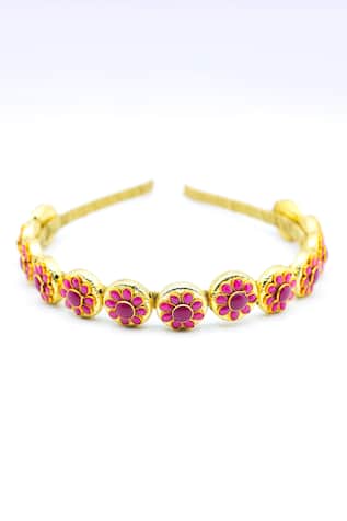 Blossom Crystal Studded Hair Band 