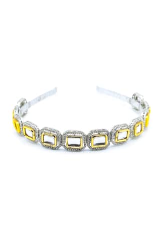 Geometric Shaped Broach Studded Hairband 