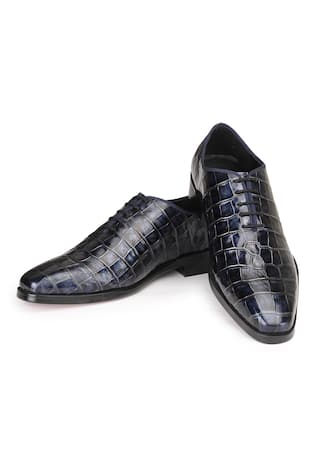 Textured Croco Leather Shoes 