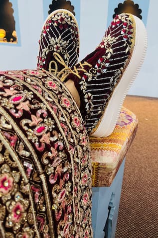 Rajasthani Lehenga Choli With Blouse (Un-Stitched) By Ratan Creation