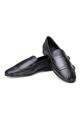 Herringbone Double Monk Shoes 
