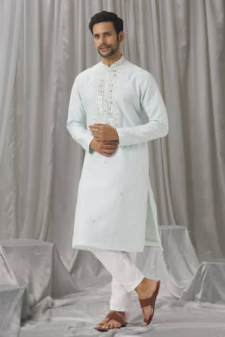 Alaya Advani Straight Mirror Work Kurta With Pant 