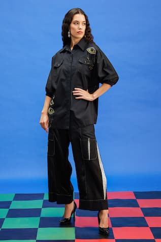 Shilpi Gupta Embroidered Applique Shirt 