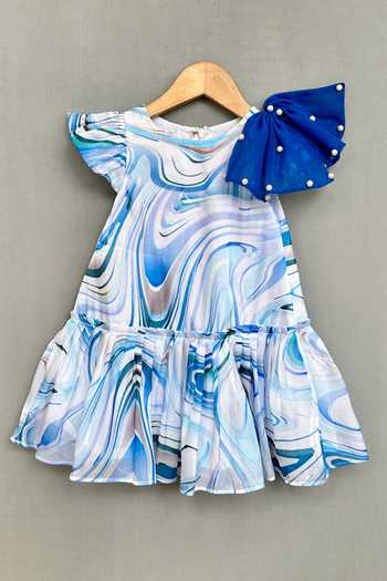 Label Neeti Swirl Print Tiered Dress 