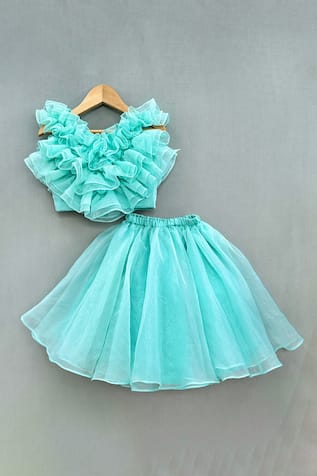 Ruffle Top & Lehenga Set 