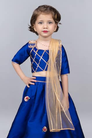 Pinkcow designs pvt ltd Gota Embroidered Lehenga Blouse Set 