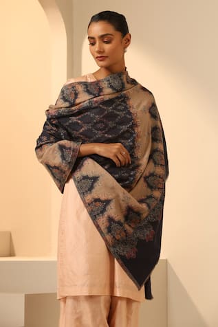 Marie Kani Woven Reversible Shawl 