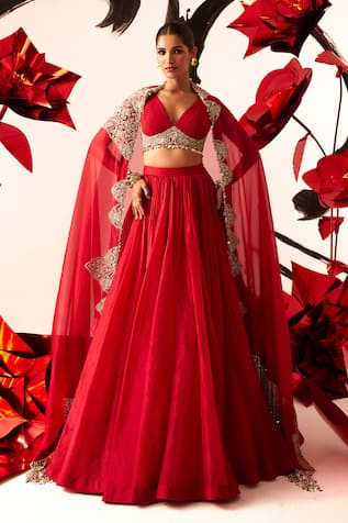 Bhumika Sharma Embroidered Bustier Lehenga Set 