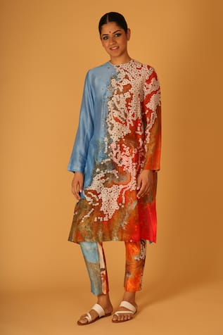 SAKSHAM & NEHARICKA Aseem Chanderi Kurta With Pant 