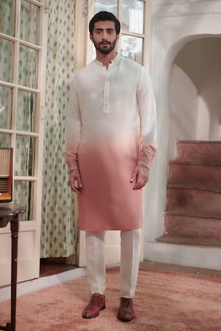 Philocaly Surya Placket Embroidered Kurta 