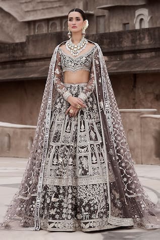 MATSYA British Wild Masai Embroidered Lehenga Set 