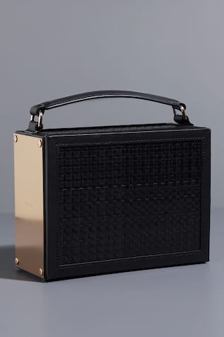 Tann-ed Textured Panel Box Bag 