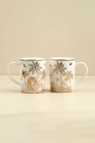 South African Safari Pattern Mugs - 2 Pcs 