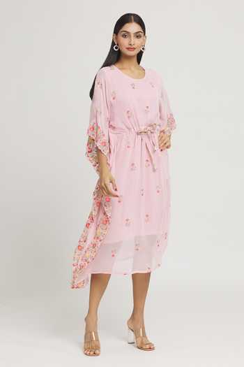 Label Lila Thread Embroidered Kaftan 