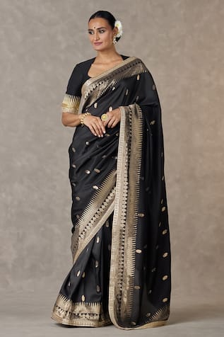 Masaba Haath Phool Pattern Saree With Unstitched Blouse Piece 