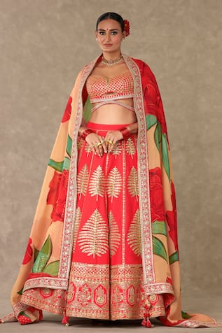 Masaba Paan Patti Embroidered Bridal Lehenga Set 