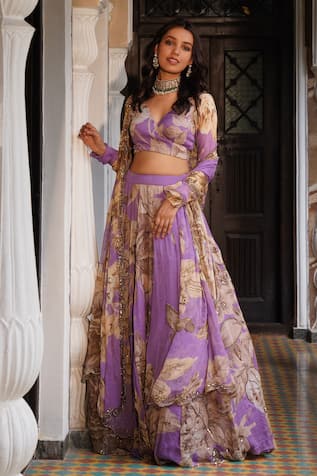 Astha Narang Floral Pattern Blouse Lehenga Set 