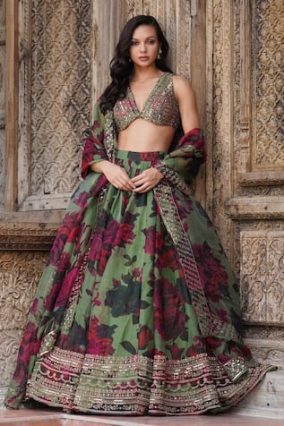 Astha Narang Floral Pattern Lehenga Set 