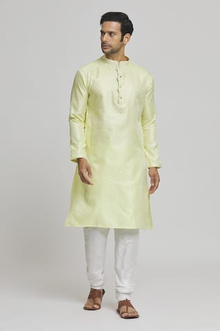 Bloom Motif Pattern Kurta Set 